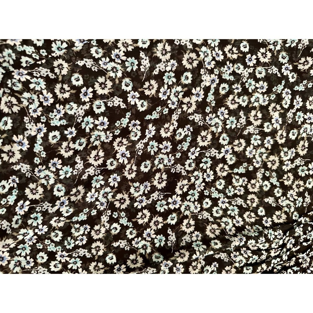 EUC Torrid semi sheer 3/4 sleeve floral print top size 0 - Picture 6 of 8